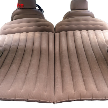 Cojín de aire flocado impermeable superior Cama de aire anti-puñaladas inflable alta con bomba eléctrica incorporada y almohada de elevación